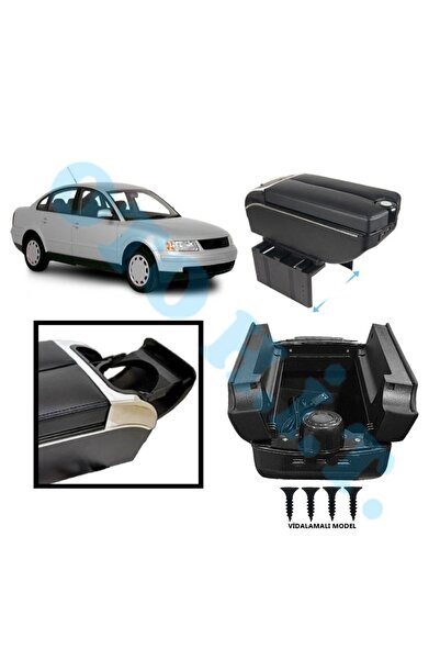 OTO H.İ.T. VOLKSWAGEN PASSAT B5 UYUMLU KOL DAYAMA KOLÇAK USB'Lİ BARDAKLIKLI Ç...