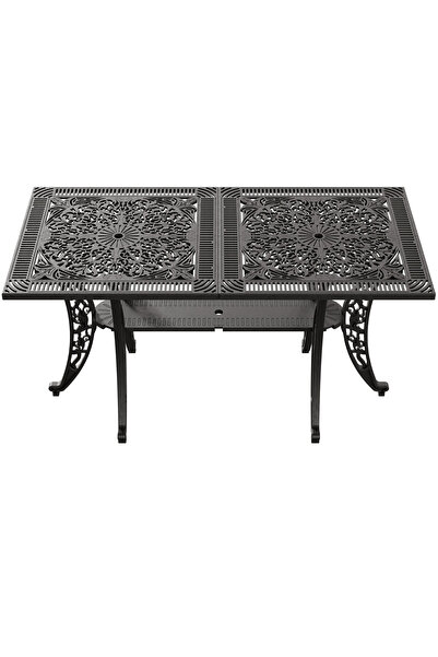 IVF 6 KİŞİLİK DİKDÖRTGEN MASA SİYAH