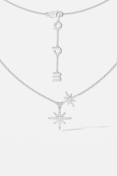Apm Monaco قلادة نيزك مزدوج - فضية