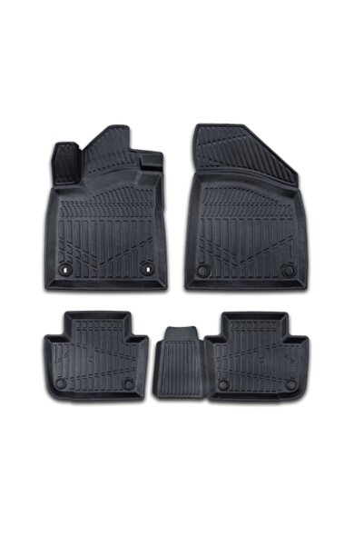 DELUXETUNING Set covorașe auto din cauciuc pentru MG MG 4 2022->, formă 3D a ...