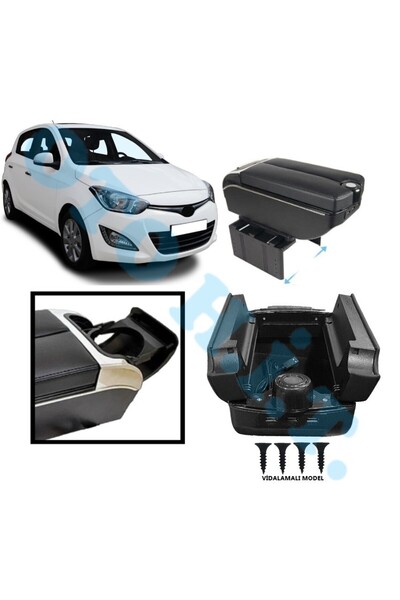 OTO H.İ.T. HYUNDAİ İ20 2012 UYUMLU KOL DAYAMA KOLÇAK USB'Lİ BARDAKLIKLI ÇİFT ...