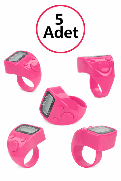 ihvan online 5 Pieces of Lighted Finger Zikirmatik Rings - Led Illuminated Di...