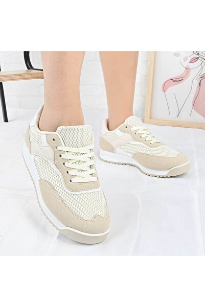 Tmall Pantofi sport pentru femei, material textil, D1495, bej