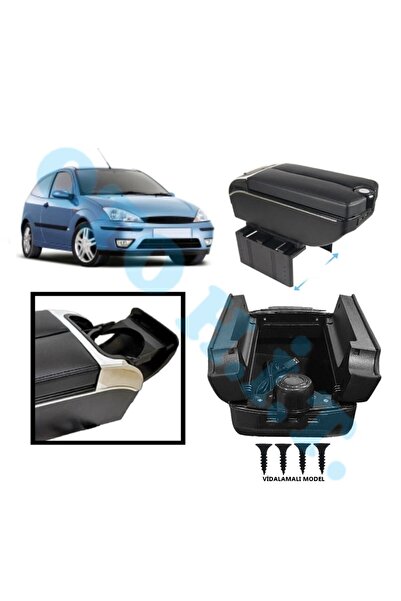 OTO H.İ.T. FORD FOCUS 1 UYUMLU KOL DAYAMA KOLÇAK USB'Lİ BARDAKLIKLI ÇİFT AÇIL...