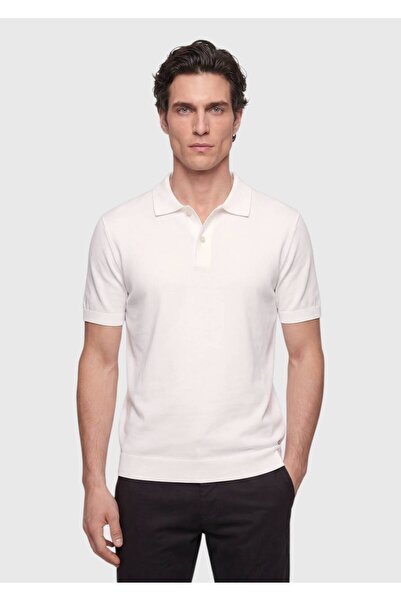 Ramsey Ecru Simplu bumbac 100% tricou