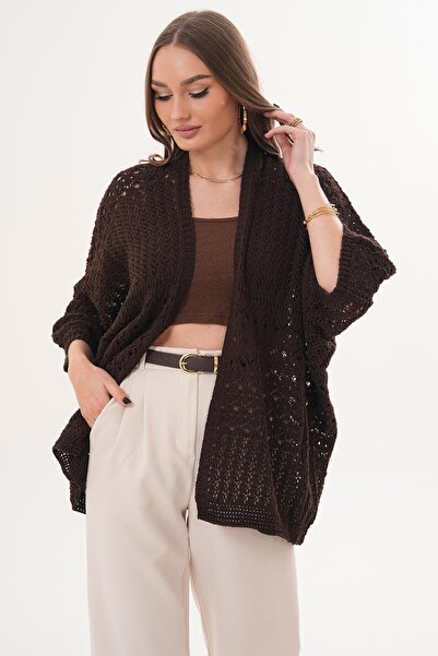 ŞİMAL Women's Bat Sleeve Knitwear Knitted Cardigan 260481 -