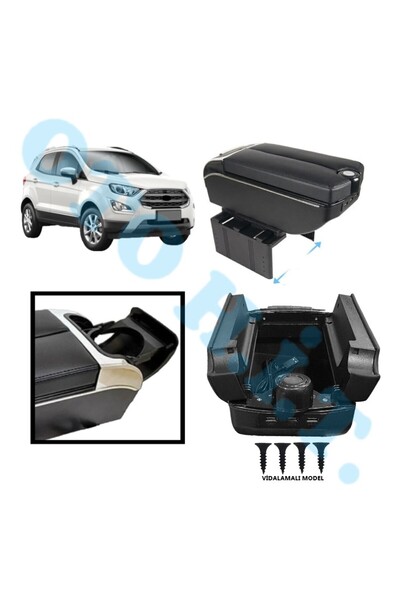 OTO H.İ.T. FORD ECOSPORT UYUMLU KOL DAYAMA KOLÇAK USB'Lİ BARDAKLIKLI ÇİFT AÇI...
