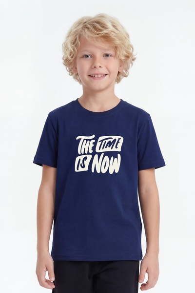 FYK KİDS Dečačka majica sa okruglim izrezom i kratkim rukavima sa print detal...