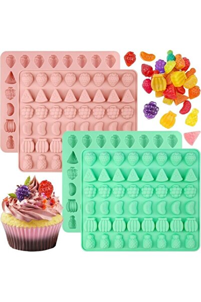 Saule Epoksi Sugarcraft Şekerleme Jelibon ve Çikolata Kalıbı Mini Meyveler Si...