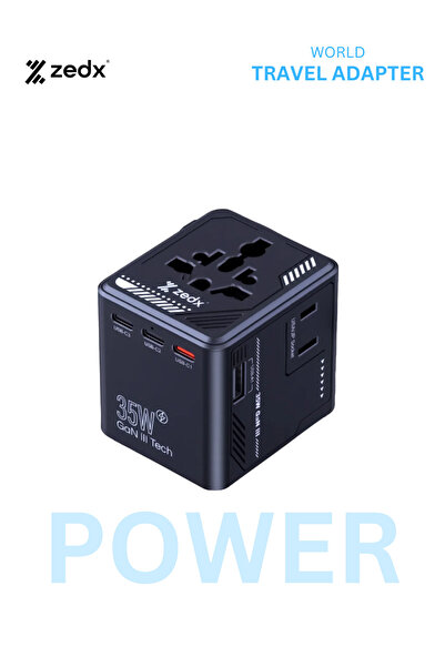 ZEDX World Travel Adapter 35w