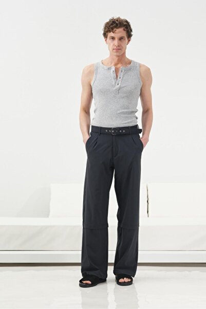 GIESTO Half-Parted Gray T-Shirt