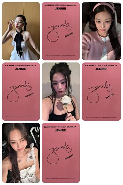 animeandyourworld BLACKPİNK JENNİE ROSE JİSOO LİSA 1 ADET FOTOKART PVC KAPLI ...