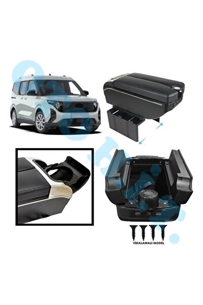 OTO H.İ.T. FORD COURIER MK2 UYUMLU KOL DAYAMA KOLÇAK USB'Lİ BARDAKLIKLI ÇİFT ...