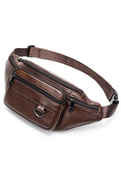 delis Borseta pentru barbati, Iseron, piele naturala