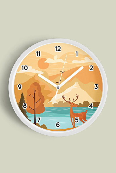 JHAAR Αφηρημένο - Μποέμ - Φύση - Μοντέρνο ρολόι τοίχου με θέα στη θάλασσα - 2...