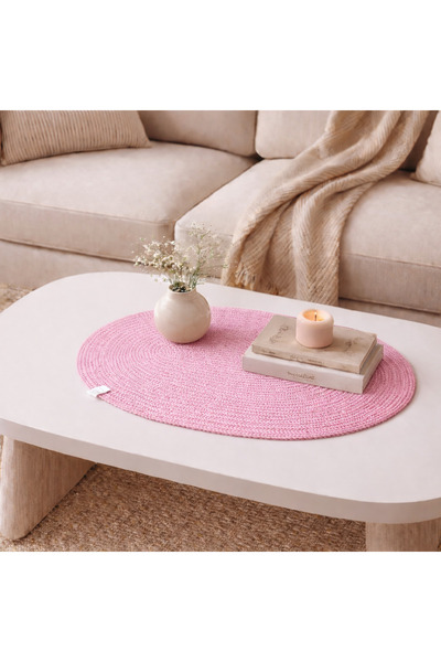 ÖRGÜM Στρογγυλό κάλυμμα τραπεζιού σαλονιού σε στυλ Μποέμ 45x45 εκ.