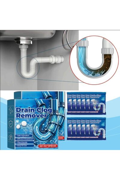 Arabest مزيل انسداد المجاري - 24 عبوة - مساحيق تنظيف المجاري سريعة المفعول، م...