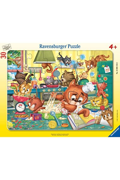 RAVENSBURGER Παζλ 30 τεμαχίων με πλαίσιο - Γατίσιο Χάος (Ravensburger-04154)