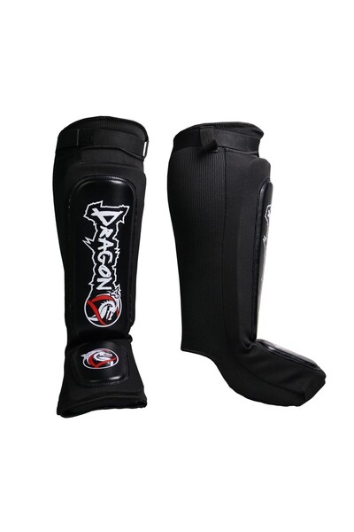 Dragondo 40606-II NEO Elastik Deri Kaval Ayak Koruyucu Kick Boks Kaval Koruyucu