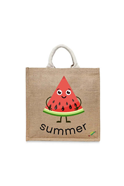 BYFT حقيبة تعليقة - حقيبة تسوق قطن أنيقة متعددة الاستخدامات مطبوع بنقشة شرائح...