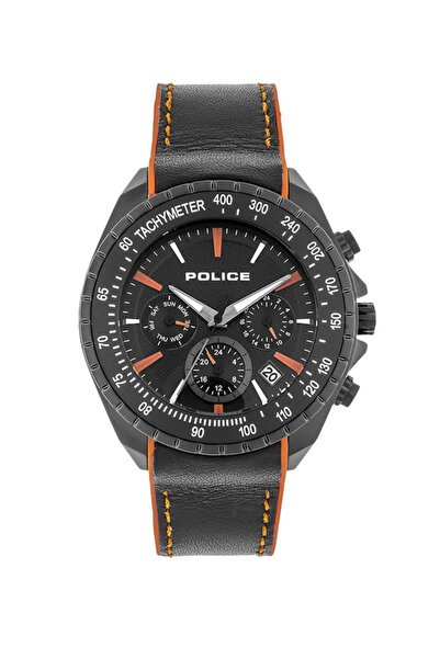 Police ساعة كوارتز رجالية متعددة الأقراص مع سوار سيليكون PL.15328JSB/02P