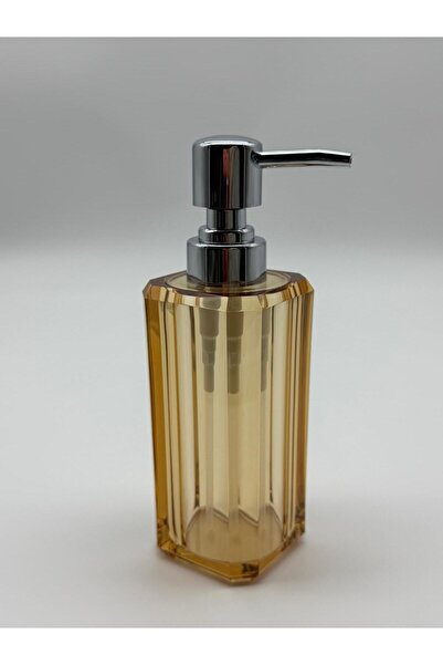 Varbifırsat Akrilik Kare Sıvı Sabunluk 200 ml | Modern Dekoratif Tasarım | Amber