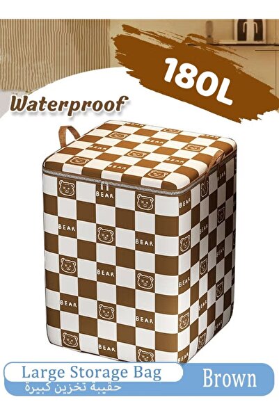 Generic 180L Large Storage Bag Waterproof Clothes Storage Bins Foldable Close...