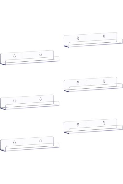 Arabest رف أسطوانات جداري، عبوة من 6 قطع، حامل أسطوانات ألبومات من أكريليك ال...