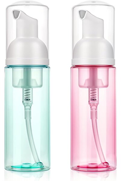 Arabest Green+pink foam pump bottle dispenser for hand sanitizer, facial clea...