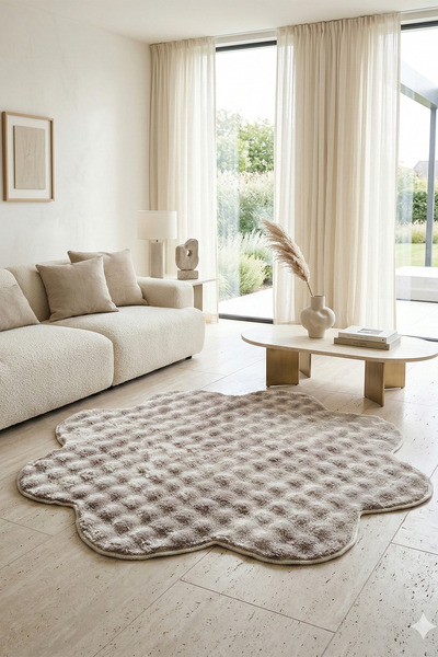 tropikal home Tepih Bubble Daisy, neklizajuća podloga, mekan i pufnast, dekor...