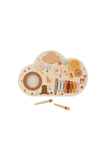 Babymix Tablita cu activitati, Baby Mix, Cu animale, Din lemn