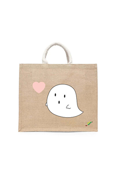 BYFT حقيبة تعليقة - حقيبة تسوق قطن أنيقة مطبوع بو، طقم من قطعة واحدة