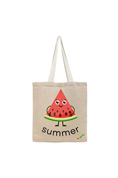 BYFT حقيبة تعليقة - حقيبة تسوق قطن أنيقة متعددة الاستخدامات مطبوع بنقشة شرائح...