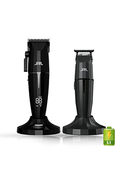 JRL PROFESSIONAL Set JRL ONYX - Masina de tuns + Masina de contur - Black- fa...