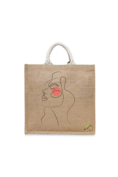 BYFT حقيبة تعليقة - حقيبة تسوق قطن أنيقة مطبوع Blush Muse، طقم من قطعة واحدة