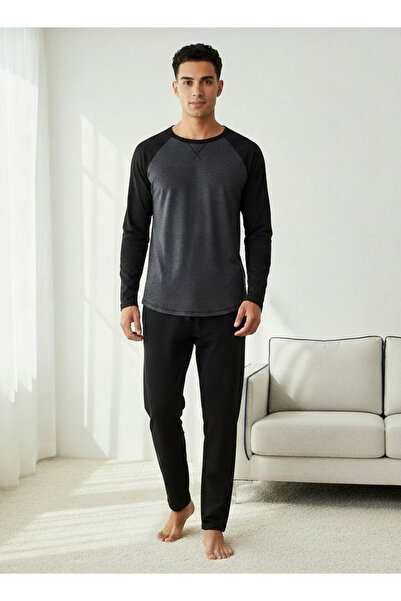 FAV Men Color Block Nightwear Set