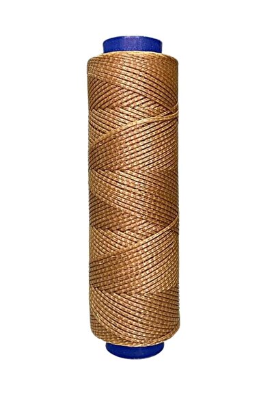 srtfootcare AKR Taba Maritus Yassı Mumlu İp 0,5mmx100mt Mumlu Iplik Takı Deri...