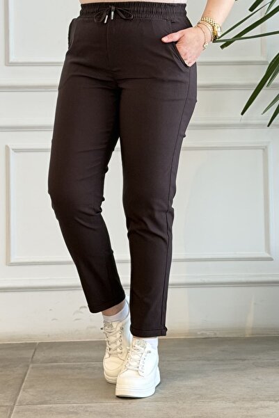 yb yağmur butik Παντελόνι με διπλό τελείωμα και ελαστική μέση