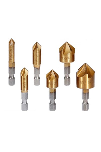 Forestia Havşa Başlı Vida Yuvası Açma Seti – 6'lı Matkap Ucu Takımı (6mm - 19...