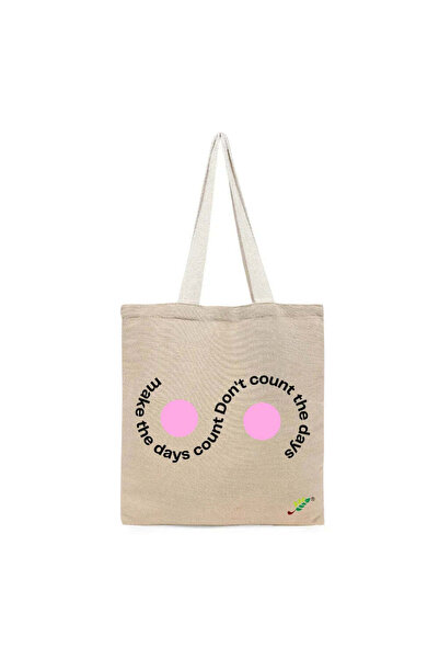 BYFT Tote Bag - Make the days count, Don't count the days Printed Carry-All C...