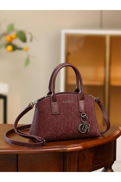Generic Women's Synthetic Suede Leather Handbag 25cm × 18cm – Elegant Top Han...