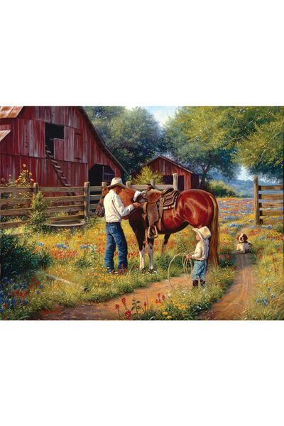 SunsOut Puzzle - Mark Keathley: Learning the Ropes, 500 pieces XXL (Sunsout-5...