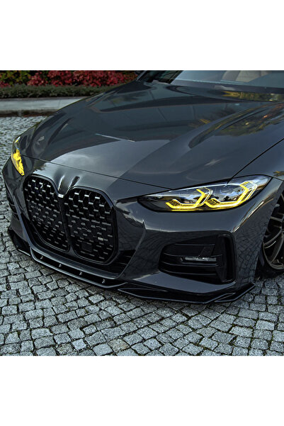 TMZ Garage BMW 4 Serisi G22 2020+ Ön Lip Parlak Siyah Sport Ön Tampon Lipi Bo...