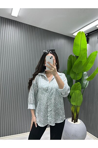 hiranurfashion ÇİÇEK DESEN GÖMLEK