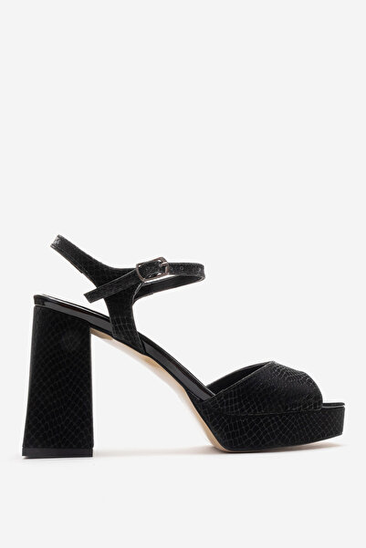 Dericlub Pantofi de seară cu toc și platformă pentru femei ZY 4148 IMPRIMAT N...