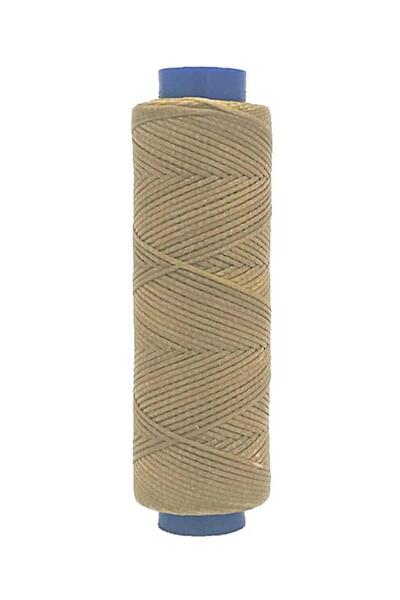 srtfootcare AKR Bej 009 Ață cerată plată 0,5mmx100mt Ață cerată pentru bijute...
