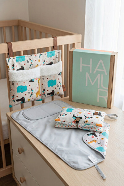 HAMUR Newborn 3-Piece Mother Baby Gift Hospital Release Diaper Care Bag Piece...