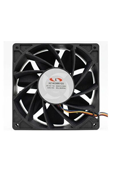 GÜMRÜK BEY KZ14038B012U مروحة تبريد مقاس 14 سم - مروحة خادم دلتا