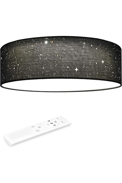 Navaris LED Ceiling Light, Star Effect, Ø 40 x 12 cm, Adjustable Intensity, R...