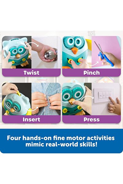 Learning Resources Hoot The Fine Motor Owl, Set Of 1, Multicolor